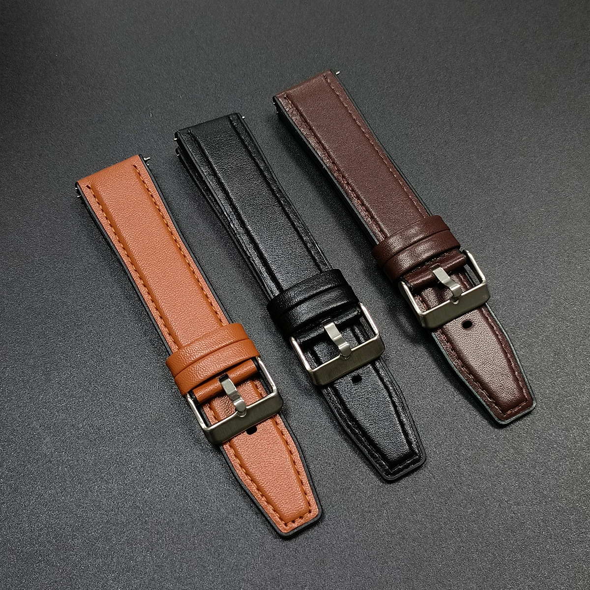 Silicone Leather 22mm Replacement Watchband