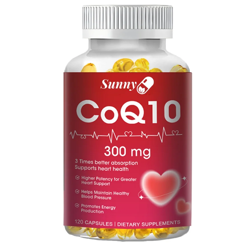 High Absorption 300 mg Coenzyme Q10 Softgels-Helps with heart and overall health