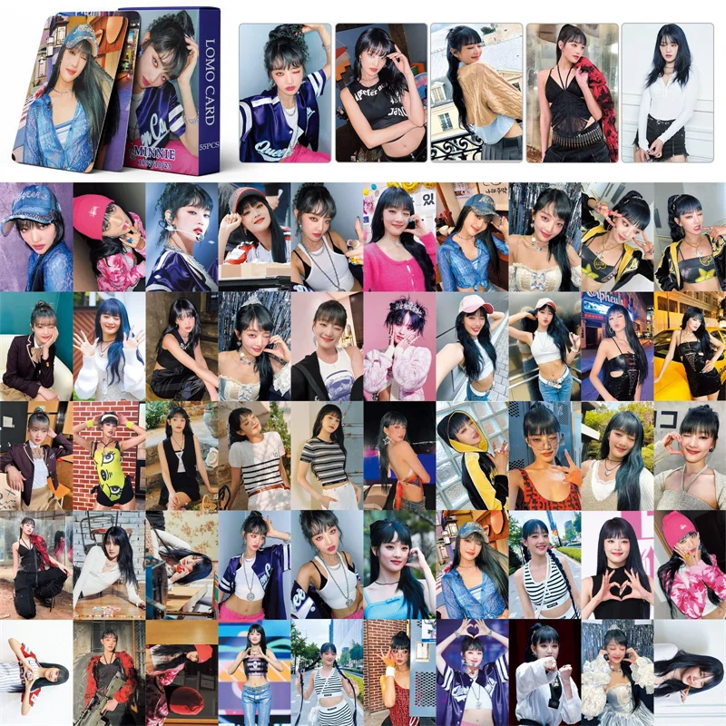 

55 шт./компл. (G) Оформление фотографий, открытки, подарки, Минни, песня, Yuqi Kpop