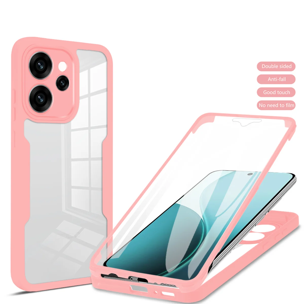 Enhanced Protective Full-Body Case with Double-Sided Cover