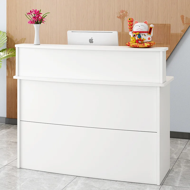 100CM Simple and Modern Commercial Cash Register Beauty Salon Hotel Reception Counter Bar Table Counter Shop Reception Desk 포디움 