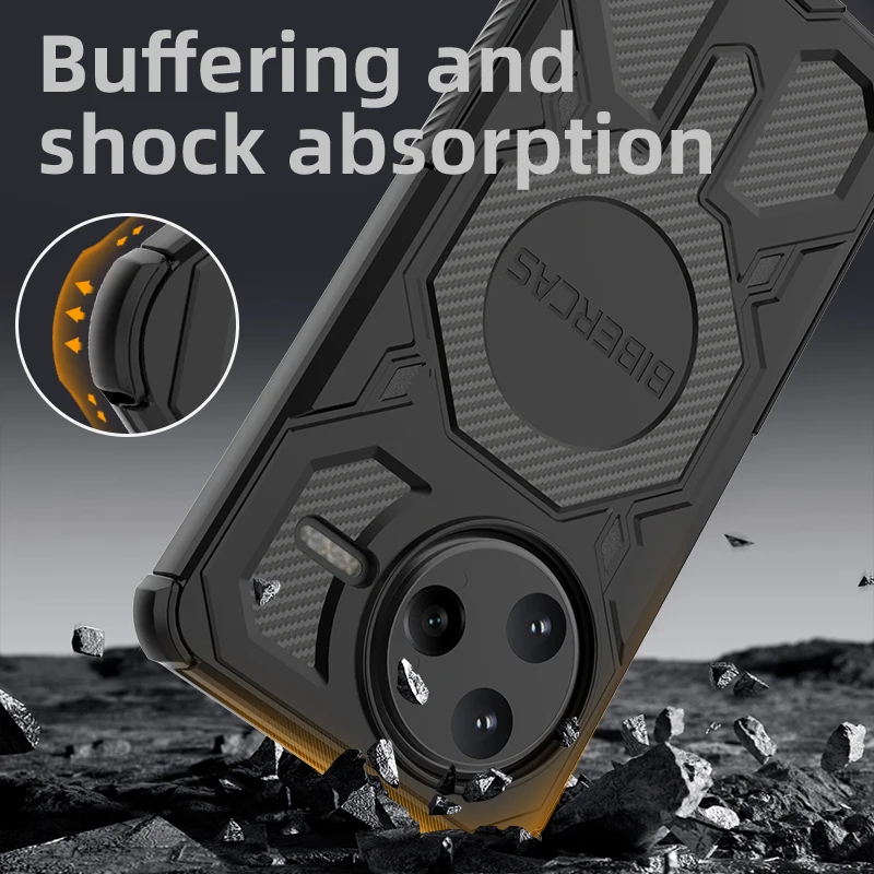 BIBERCAS Armor Shockproof Phone Case - Durable Protective Back Cover