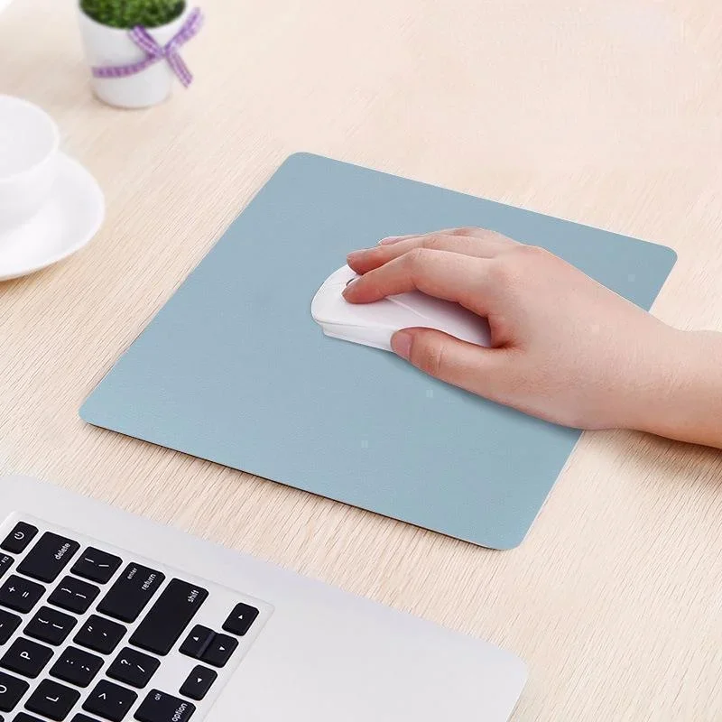 1Pc Mouse Pad Game Mice Mouse Pad Pu Leather Mat Mousepad For Office Computer Laptop Home Work