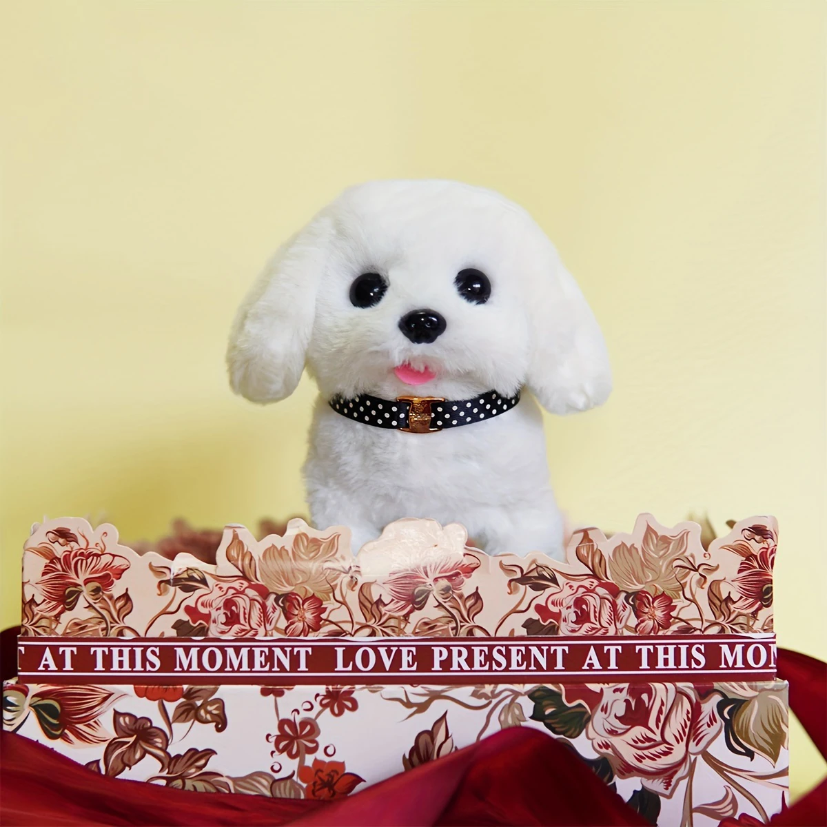 Plush Puppy, Electronic Interactive Toy Walking, Barking, Wagging Tail, Stretching Puppy Children's Gift (Teddy Dog) Christmas 6