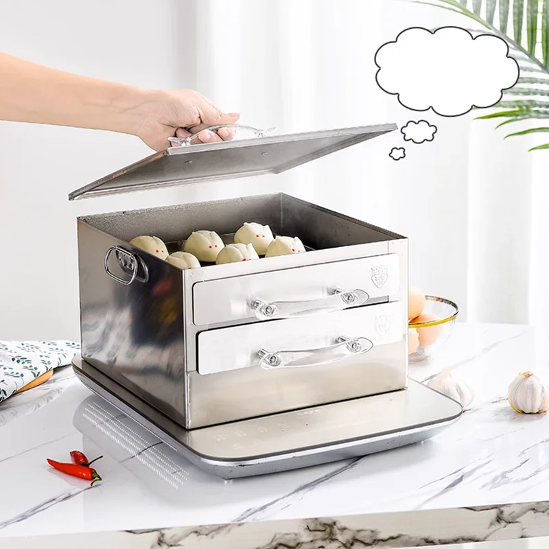 304 stainless steel small household two-layer rice noodle machine multifunctional mini steamer 5
