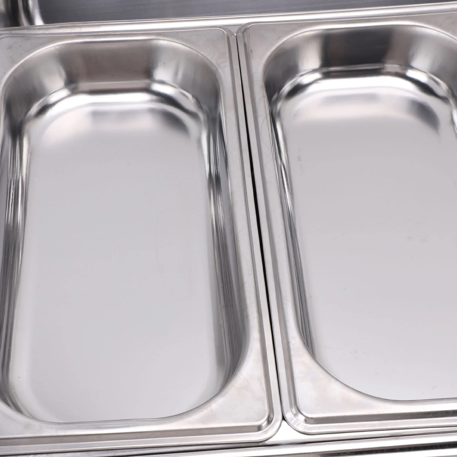 Chafing Dish Buffet-Set, rechteckig, Edelstahl, Catering-Chafer mit Deckel, Kraftstoffhalter, Buffet-Speisenwärmer für Partys und Veranstaltungen – Detail 6