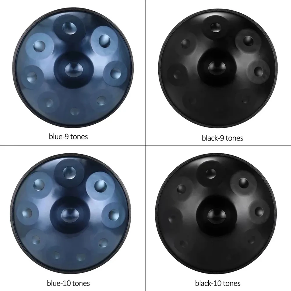 Handmade Handpan Drum with Steel Tongue, Meditation Instrument, Beginner, Yoga Learning Gift, 440HZ, 9 Tone, 10Tone, 22 in