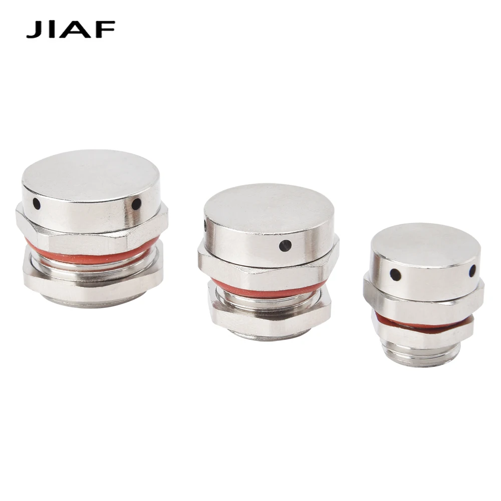 1PCS With Nut Metal Waterproof Vent Plug M5 M8 M10 M12 M16 M18 M20 Nickel Plated Brass Screw In Protective Breathers Vent Valves