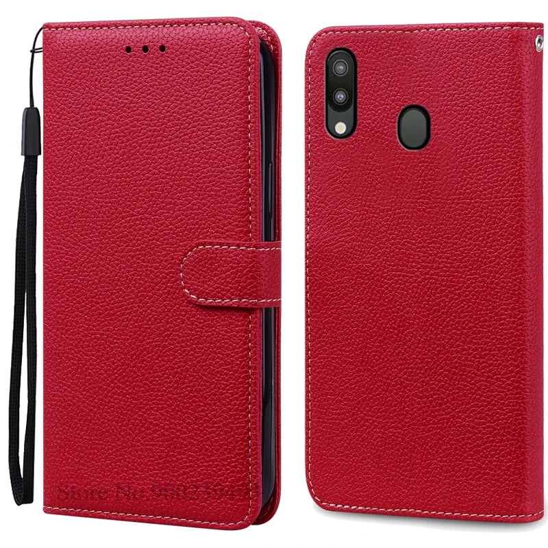 Leather Wallet Case for Samsung Galaxy M20 - Flip Cover & Card Holder