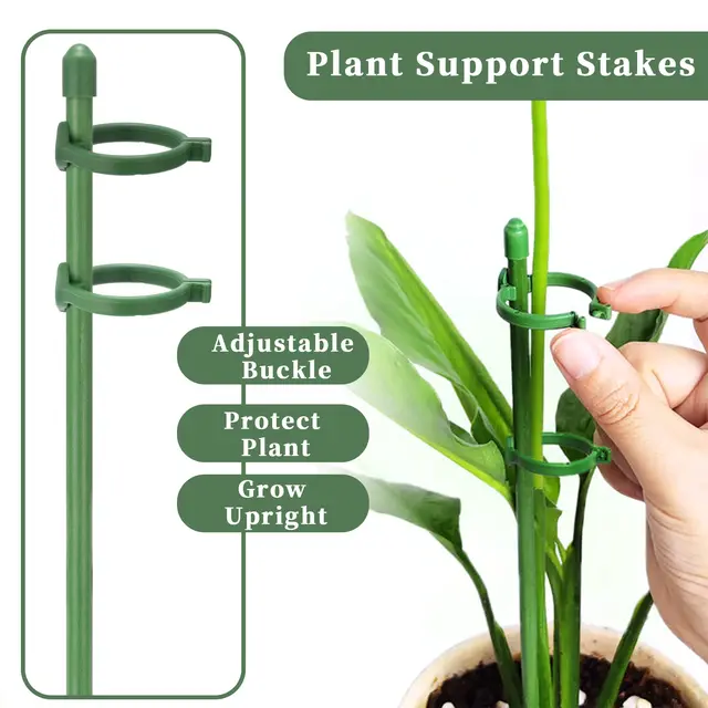 10/15 Darabos Növényi Tartó Tét Állítható Kerti Virágtartót Támogató Ketrec Gyűrűk Virág Paradicsom Zöldséghez - Image 4