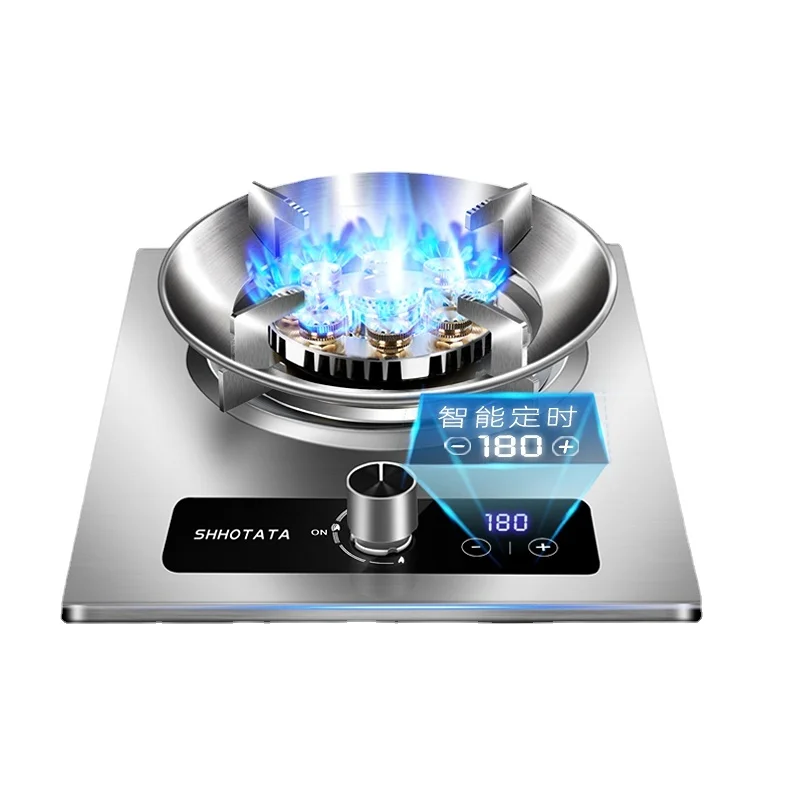 

Gas Cooker Domestic Natural Gas Liquefied Gas Cooker Embedded Stainless Steel Single Fire Stove Gas Cooktop