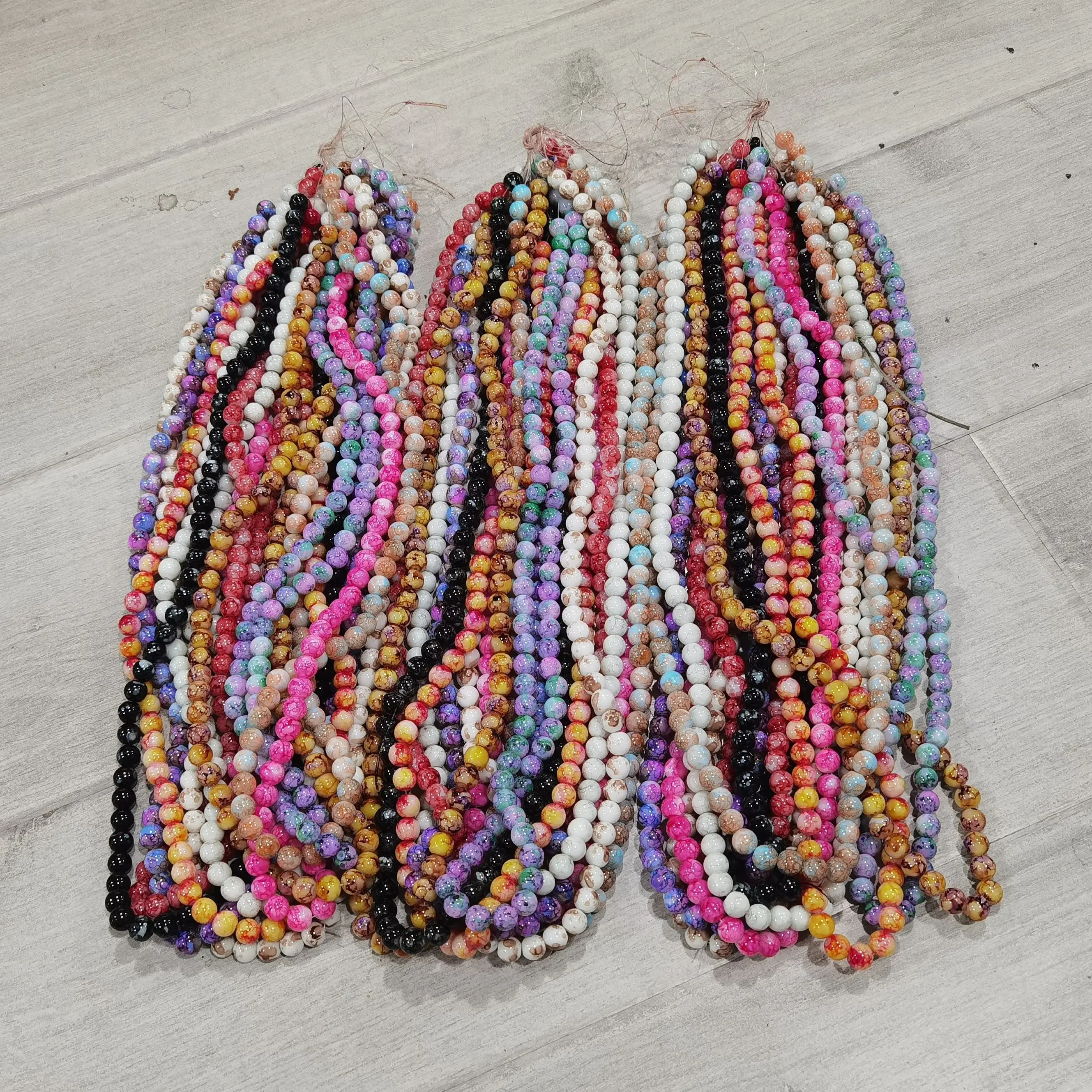 20 Strand Mixed Glass Beads 40pcs each strand in 10mm for women diy jewelry M12 2
