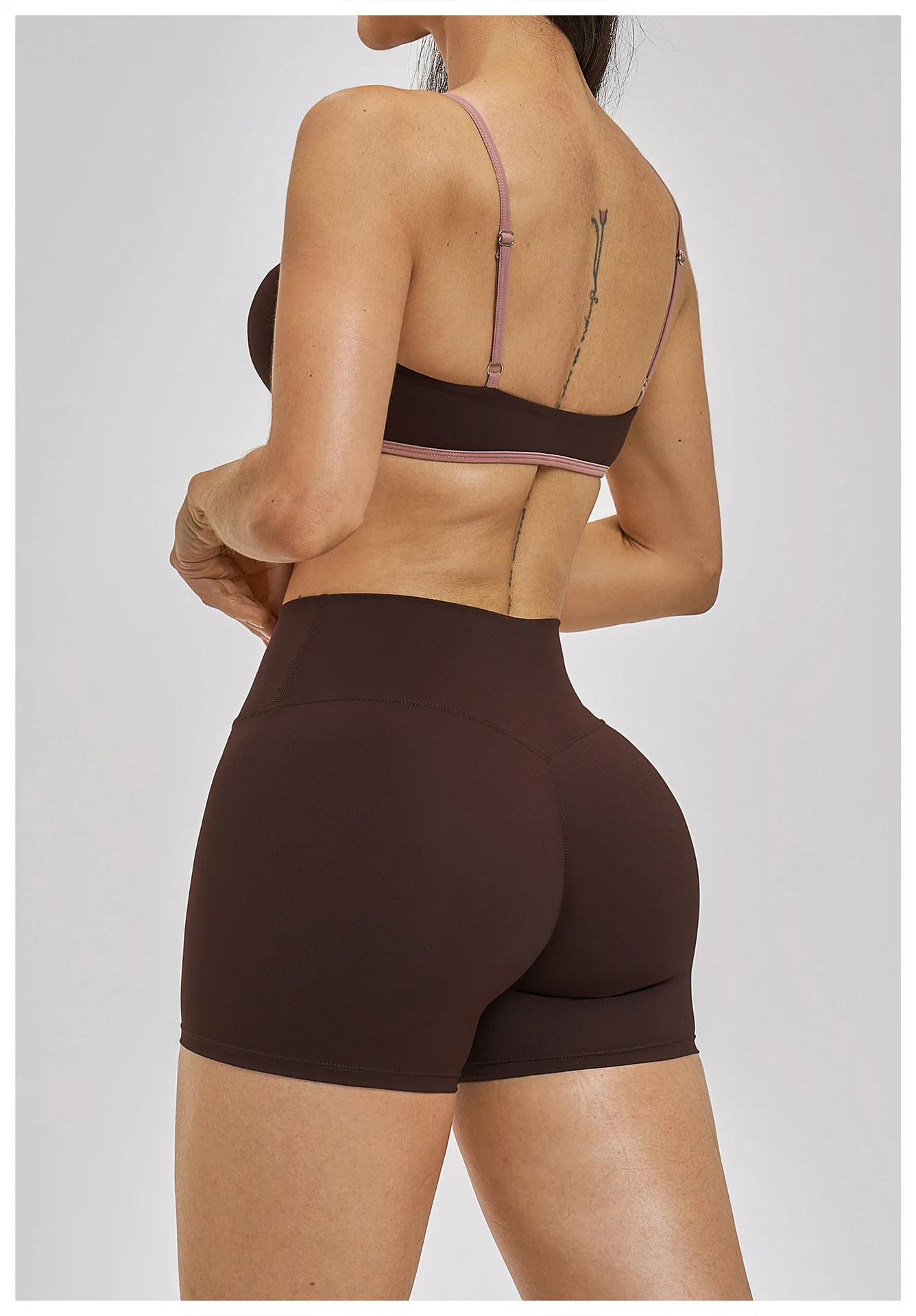 Women Sports Bra False Two-piece Push-up Shockproof Running Bra_voghion.com