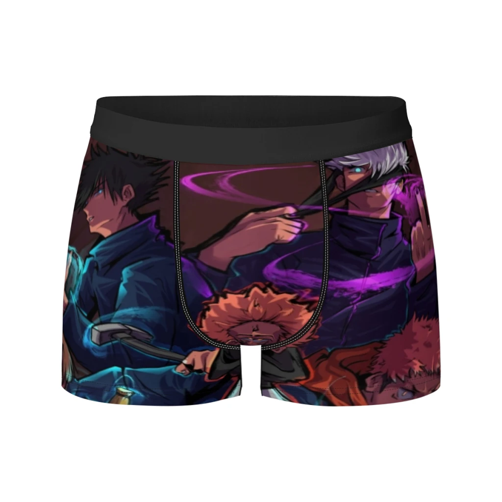 thumbnail image 1 of Calzoncillos tipo bóxer transpirables para hombre, ropa interior de Jujutsu Kaisen, regalo, 1 of 5