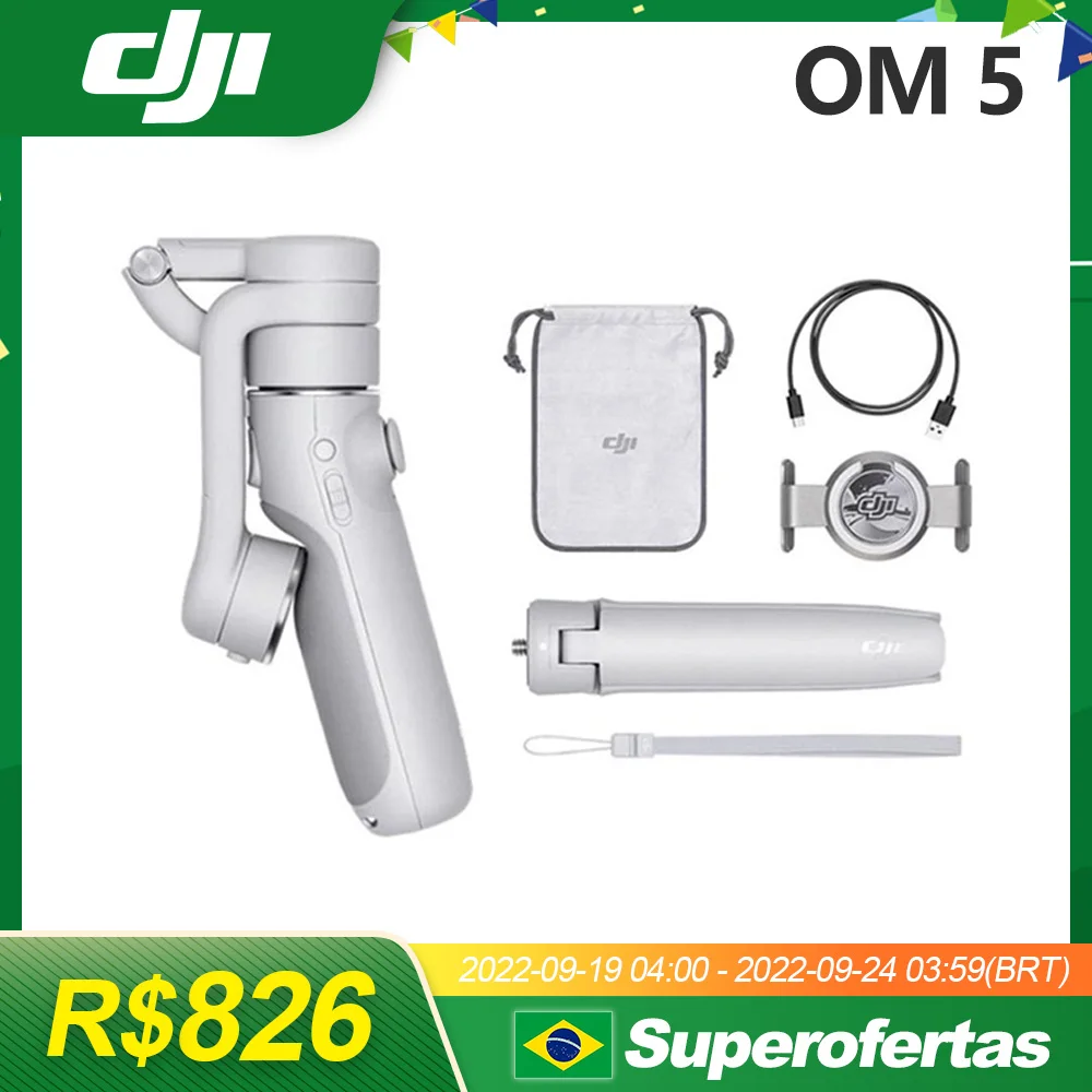 DJI OM 5 Osmo Mobile 4 SE оригинальный ручной 3-осевой стабилизатор портативный складной