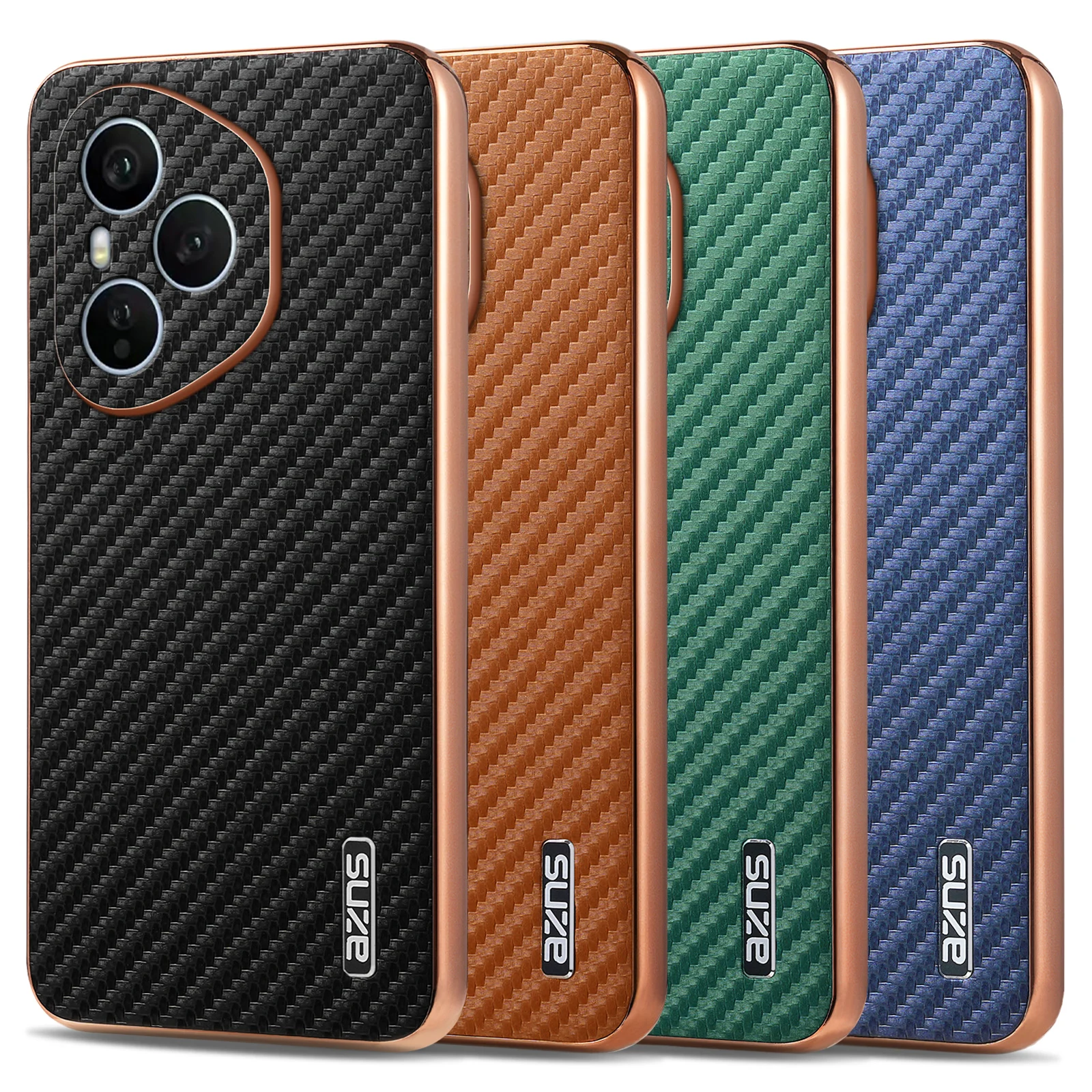 Premium Thin Leather Carbon Fiber Pattern Phone Case Protective Cover