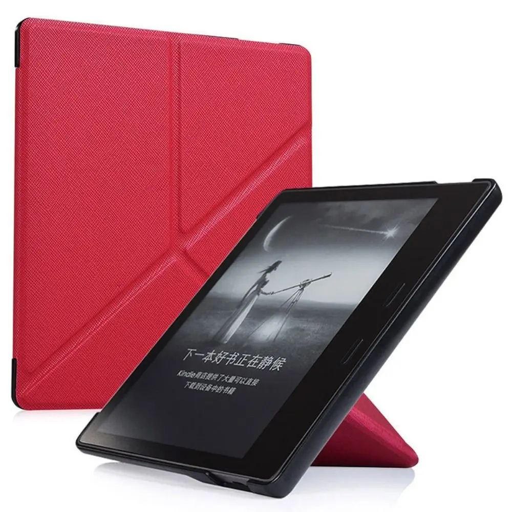 Premium PU Leather Folio Stand Case for 7-Inch E-Book Readers