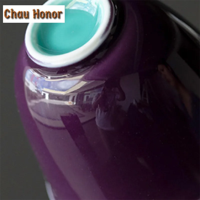 2pc/set Platycodon Purple Glaze Ceramic Tea Maker Tea Bowl Personal Master Cup Chinese Kung Fu Teaset Ceremony Accessories 45ml