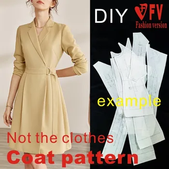 Women’s Slim Coat Sewing Pattern 1