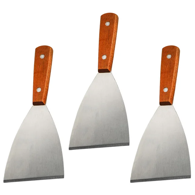 3 Db Sütőtálca Készlet Főzési Grill Spatula Sütés Steakkaparó Fém 21,5X9Cm Kültéri Rozsdamentes Acél Többcélú - Image 6