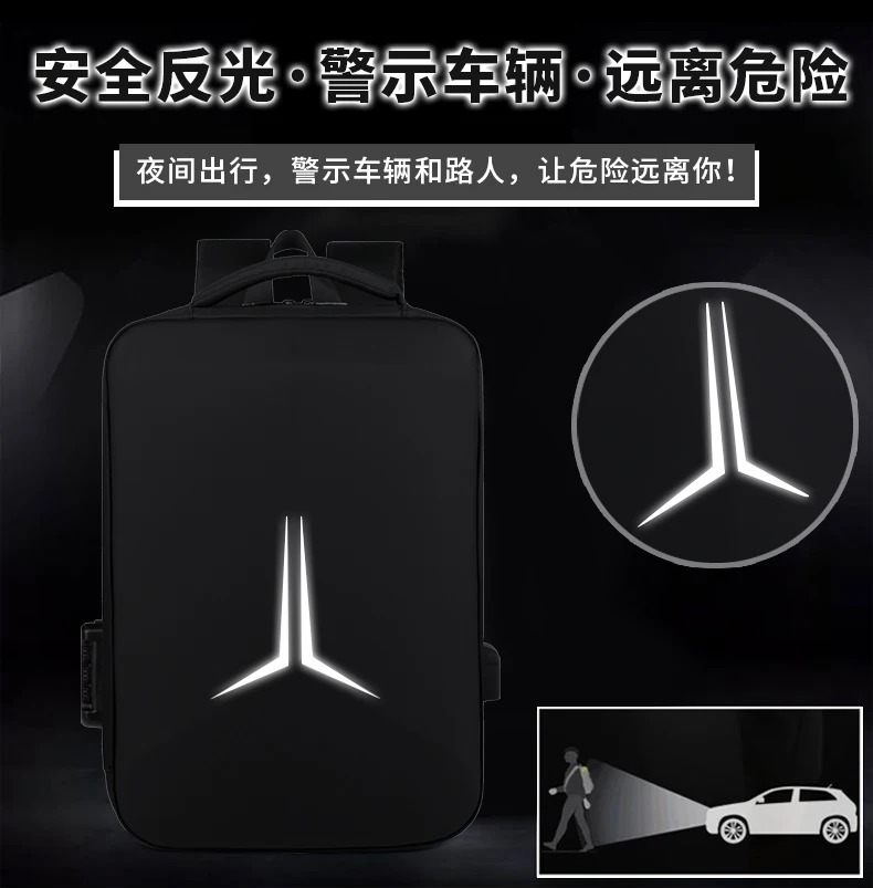 Mens LBackpack Waterproof Anti theft with USB Port Stylish Design Large Capacity Comfortable Straps Ideal for Work and Travel