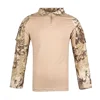 Men's Outdoor Tactical Hiking T-Shirts,Hunting  Camouflage Long Sleeve Hunting Climbing Shirt,Male Breathable Sport Clothes 5
