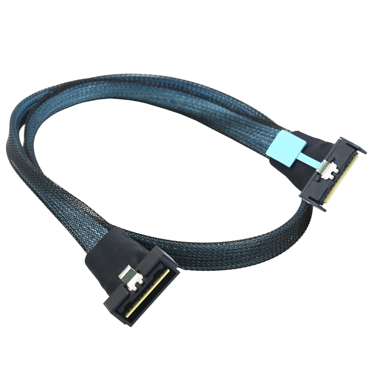 

Удлинительный кабель PCI-E Gen5.0 Mini SAS MCIO 74Pin для LP SlimSAS 8i, низкопрофильный, SFF-8654 74Pin Slimline SAS 4,0, 24 Гбит/с