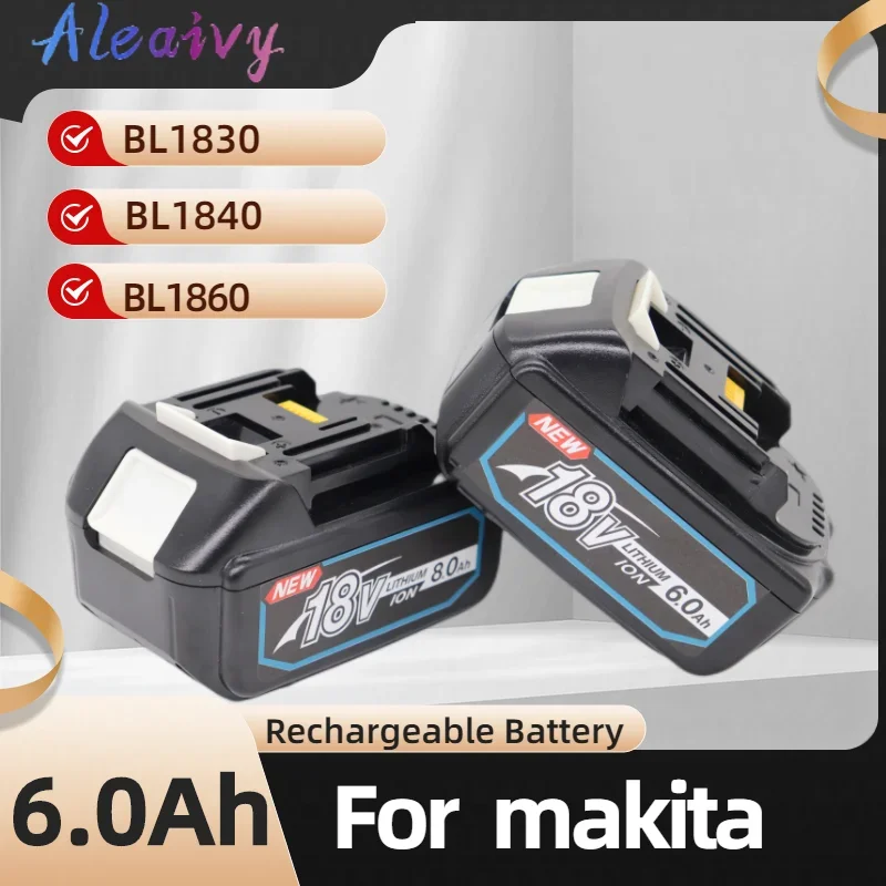 

2023 Улучшенная сменная литиевая батарея Makita, 18 в, Ач, BL1860, BL1850B, BL1850, BL1840, BL1830, BL1820, BL1815