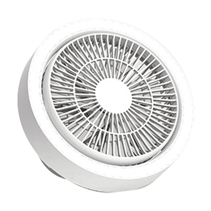 

NEW-Hanging Fan,Table Fan 360°With Light,Portable Camping Fan For Desktop Tent Beach Stroller