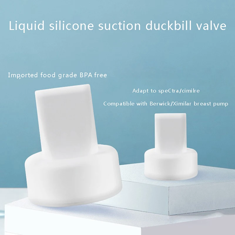 2Pcs Duckbill Valve Breast Pump Replacement Parts Electric Breastpump Valves Manual Breast Pump Accessories