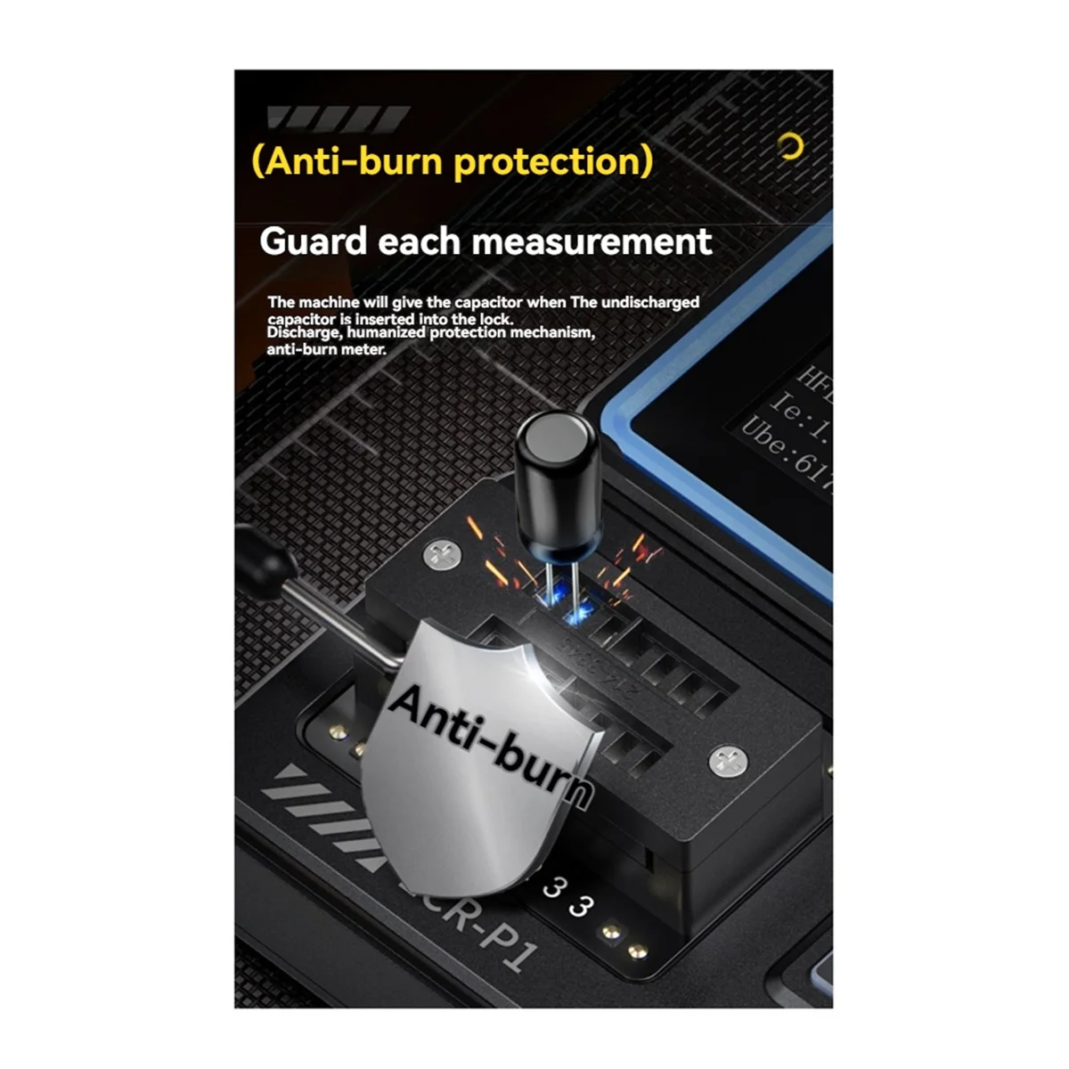 FNIRSI LCR-P1 Transistor Tester Diode Triode Capacitance Resistance Meter LCR ESR Meter NPN PNP MOSFET IR Multifunction-Cabe