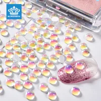 SS12 1440pcs Mermaid High Quality Glass Glitter Drop Rhinestones for 3D Nail Charm Art Decoration Strass Diamonds 1