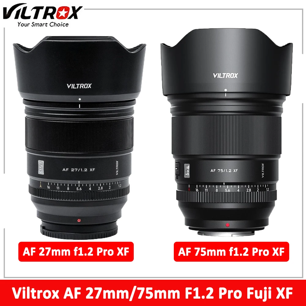 Viltrox 27Mm 75Mm F.1.2 Pro Obiettivo Fuji Xf Messa A Fuoco Automatica Obiettivo Ultra Large Aps-C Prime Per Obiettivo Fujifilm X Mount Xt5 Xt4 Xt3