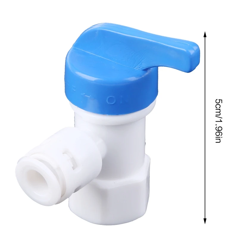 808F Tank Angle Ball Valve 1/4'' Tube For RO Reverse Osmosis Filter System Purifier