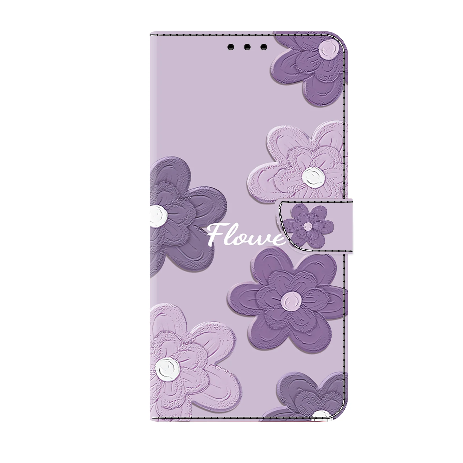 Luxurious 3D Magnetic Flip Leather Wallet Phone Case