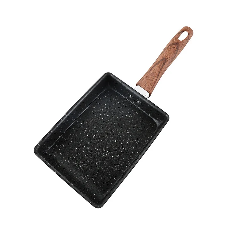 Japanese Tamagoyaki Flat Pan Traditional Egg Roll Frying Pan Non-Stick Meifashi Square Omelette Breakfast Cookware 6