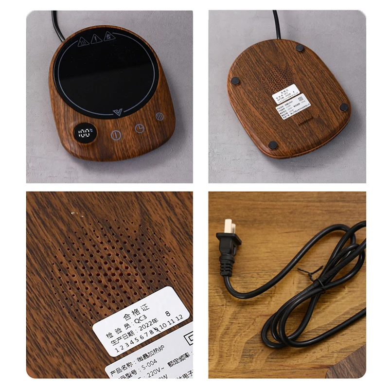 Cup Heater Coffee Mug Warmer Hot Tea Makers Warmer Coaster 5 Gear Temperature Cup Heaters Coffee Milk Tea Heating Pad 100&deg;C 220V
