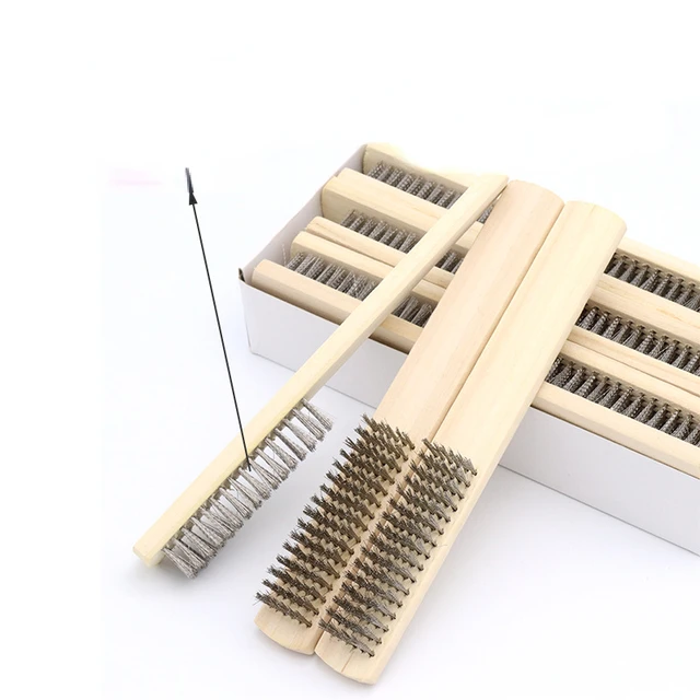 Acél Huzalkefe Grillezés Rozsdamentes Huzal Kefe Kis Rézkefe Derusting -Huzalkefe - Image 3