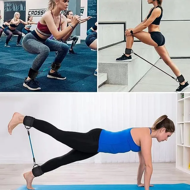 Ankle Straps Resistance Bands Exercise Equipment Ankle Set Fitness Workout Weight Yoga Elastic Fitness Band for Gym TLD01 2