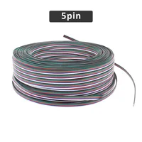 สายไฟ 100 เมตร 22AWG แบบ 2 ขา 3 ขา 4 ขา 5 ขา 6 ขา สำหรับไฟ LED RGB RGBCCT CCT 2835 5050 แถบไฟ LED สายไฟฟ้าทองแดงชุบดีบุก 5