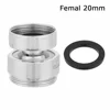 Faucet Aerator Faucet Adapter Water Tap Connector Faucet Switch Adapter 360 Degree Adjustable Aerator Adapter Swivel Aerator Connector Tap For Bathroom Kitchen Bidet Faucet Accessories