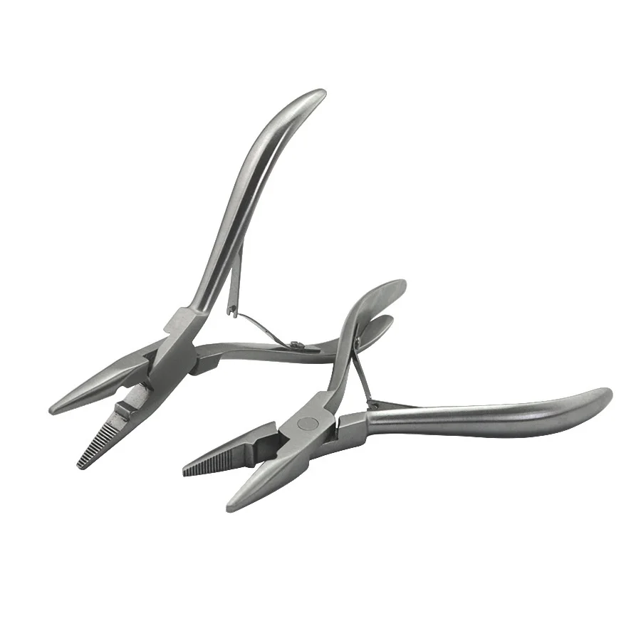1 PC Silver Stainless Steel Clamp Hair Extension Plier with small