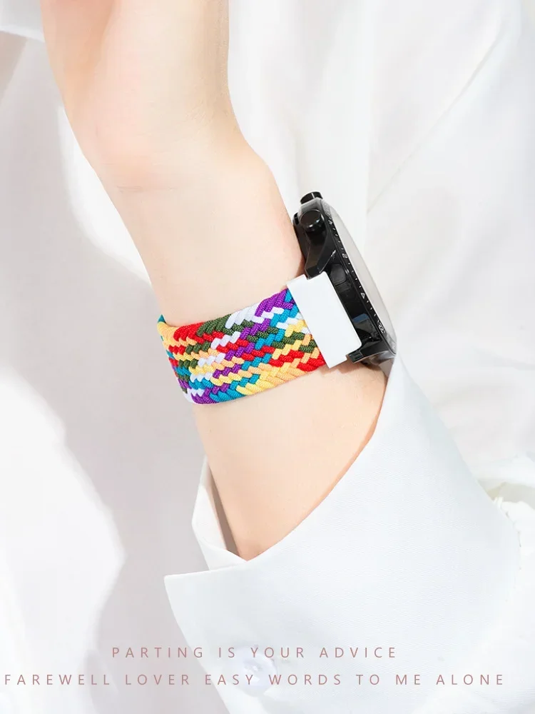 Braided Solo Loop Smartwatch Strap - Versatile and Stylish Bracelet 22mm/20mm