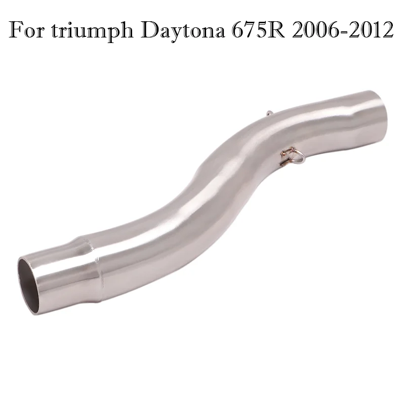 

For Triumph Daytona 675R 2006-2012 51MM Stainless Steel Motorcycle Exhaust Mid Link Pipe Escape Slip On Moto Modified System