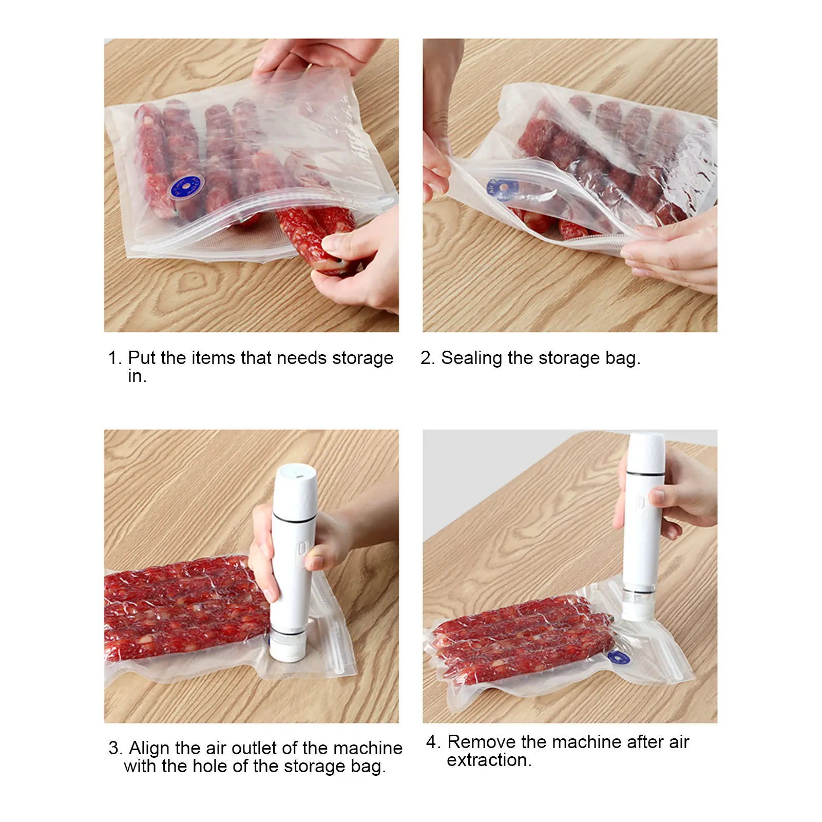 Air Pump Vacuum Sealer Electric Air Pump Electric Handheld Vacuum Sealer Cordless Sealing Machine Tool for Food Storage