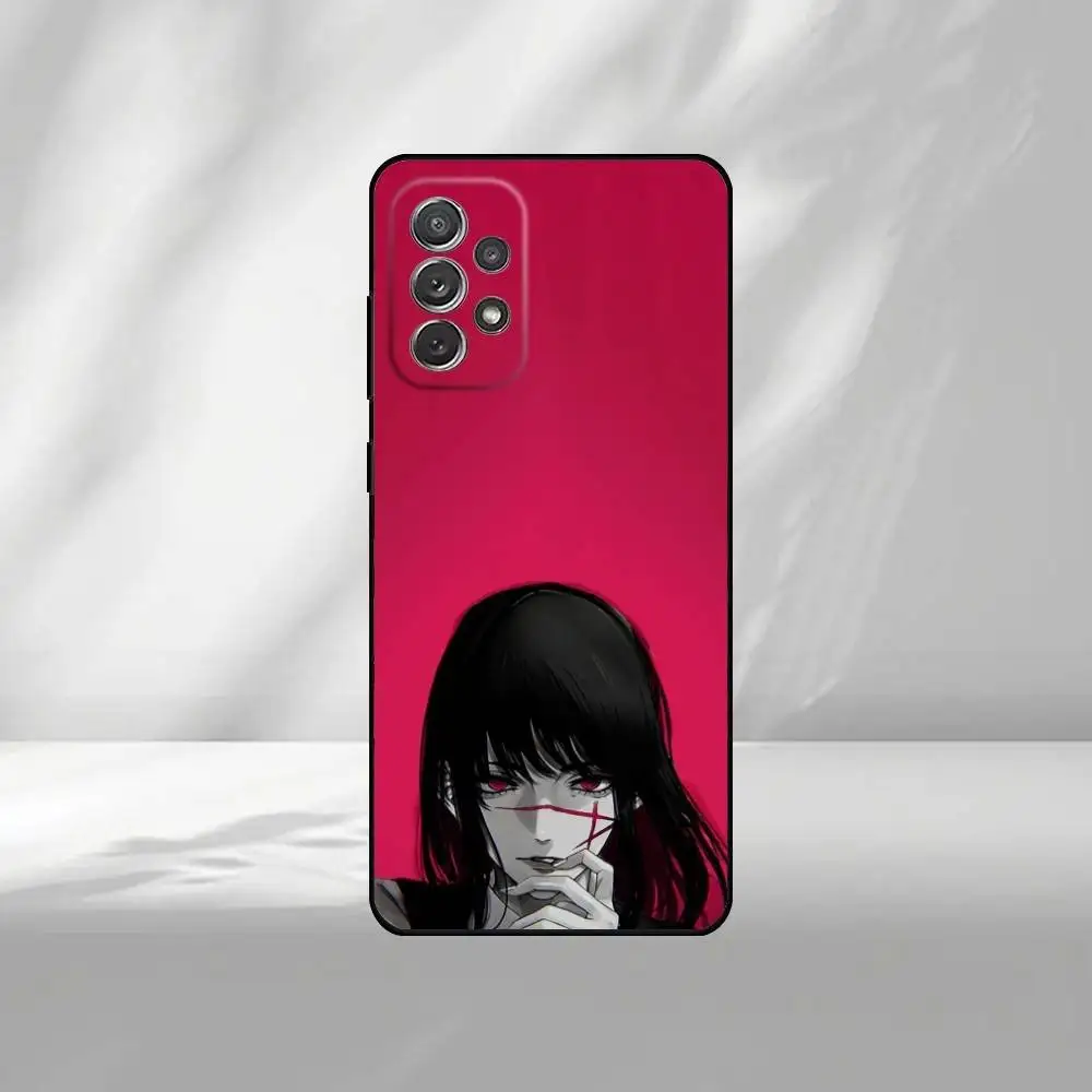 Anime Chainsaw Character Soft Black Phone Case