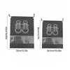 5pcs/set Shoe Storage Bag With Thickened Non-woven Fabric Strap Mouth Large Capacity Travel Waterproof Shoe Bag Moistureproof 6