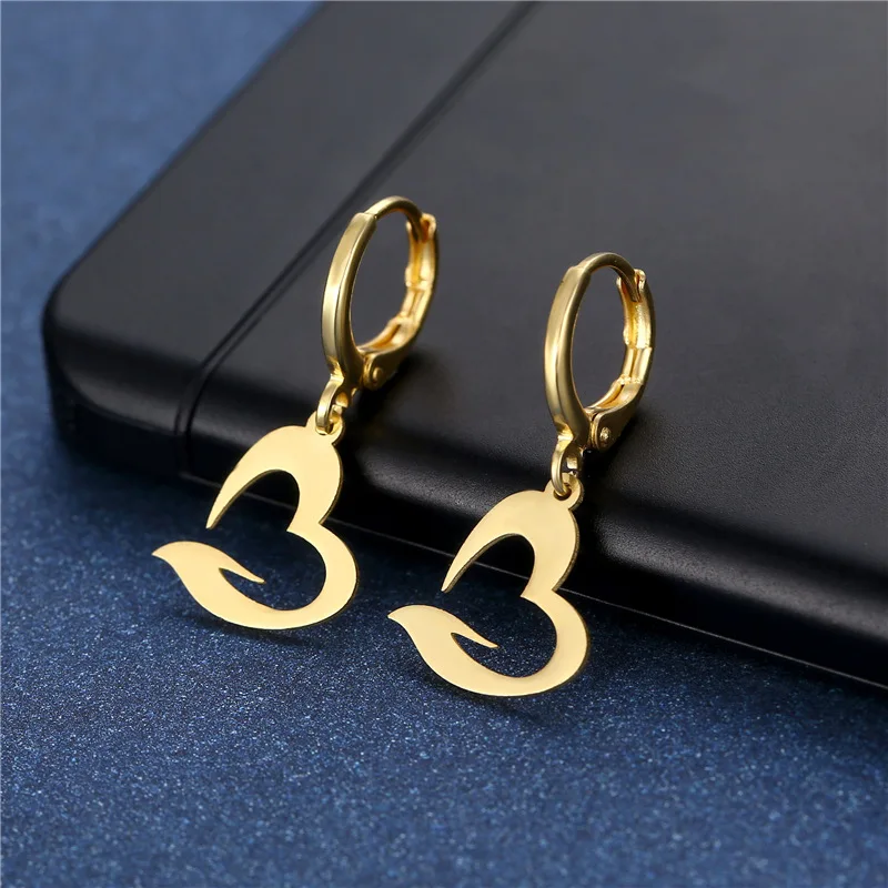 20/30/50 Paare/los Mode Hohe Qualität Edelstahl Hoop Ohrring Liebe Schmuck Für Frauen Mond Herz Schmetterling mix Stil – Detail 13