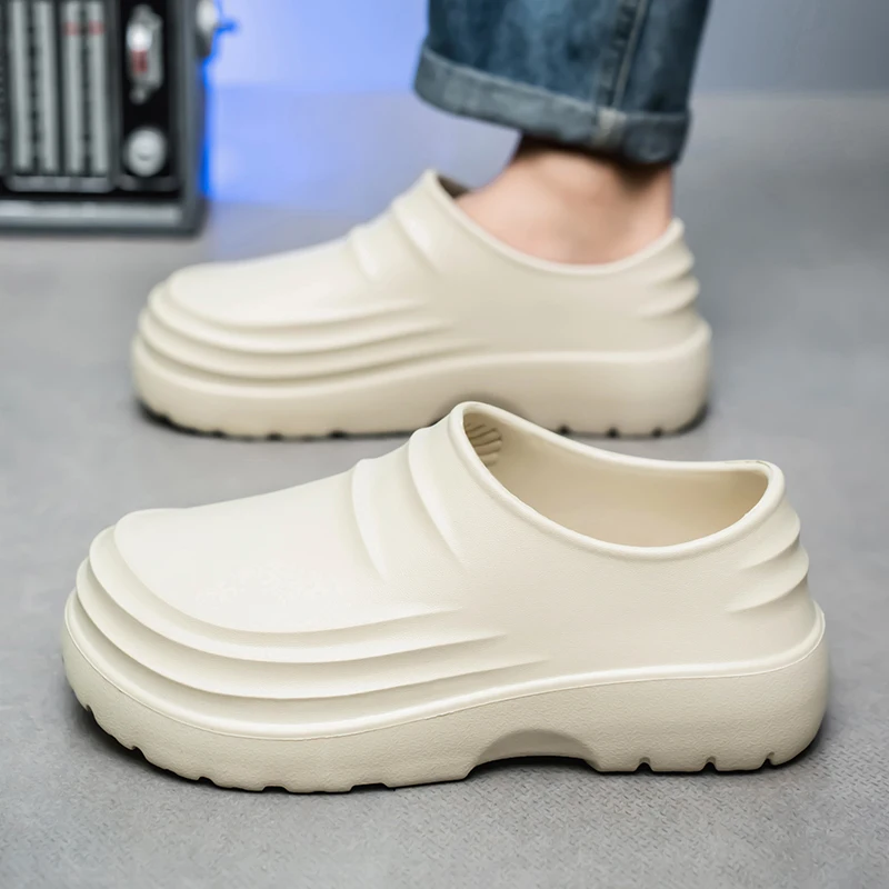 Women's and men's Waterproof Shoes for Summer Spring and Autumn Couple's Kitchen Chef Shoes Nurse Teacher work shoes Man Sandals