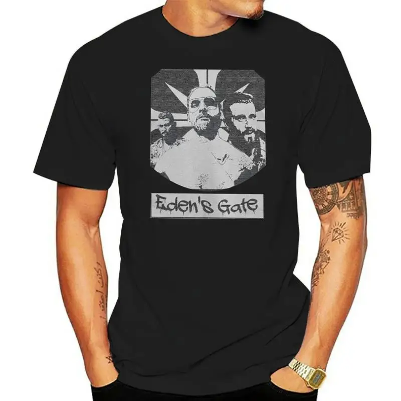 Eden Gate Far Cry T-Shirt Game John Seed Hope County Cross T Shirt Uomo Large Size Top Funky Girocollo T-Shirt In Cotone Purificato